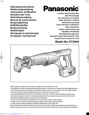 Panasonic EY3544 - CUTTER - POWER TOOLS Operating Instructions Manual