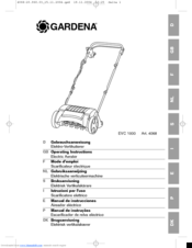Gardena EVC 1000 Operating Instructions Manual