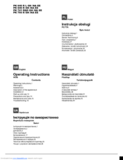 Hotpoint PK 741 RQO GH /HA EE Operating Instructions Manual