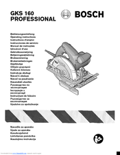 Bosch GKS 160 Operating Instructions Manual