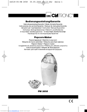 Clatronic PM 2658 Instruction Manual