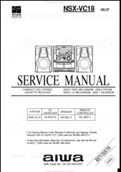 Aiwa NSX-VC18 Service Manual
