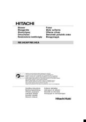 Hitachi RB 24EAP Handling Instructions Manual