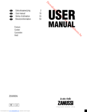 Zanussi ZCG55DG User Manual
