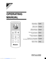 Daikin R08019037090A Operating Manual