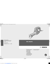 Bosch PFZ 700 PE Original Instructions Manual