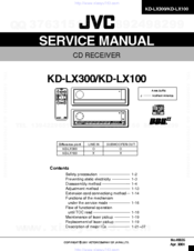 JVC KD-LX300 Service Manual