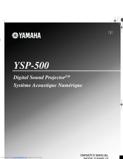 Yamaha YSP-500 Owner's Manual