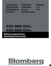 Blomberg KND 9950 EDA+ Operating Instructions Manual