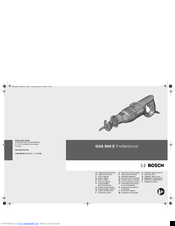 Bosch GSA 900 E Professional Original Instructions Manual