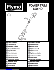 Flymo POWER TRIM 600 HD Original Instructions Manual