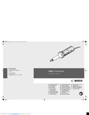 Bosch GGS 27 L Original Instructions Manual
