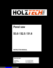 HOLZTECH S3.0 Instruction Manual