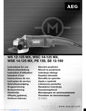 Aeg WS 12-125 MX Instructions For Use Manual
