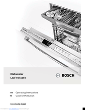 Bosch SHXN8U55SS Operating Instructions Manual
