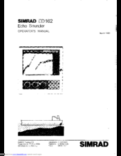 Simrad ED162 Operator's Manual