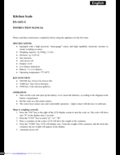 ESPERANSA ES-1651-I Instruction Manual