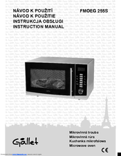 Gallet FMOEG 255S Instruction Manual