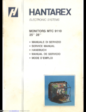 jamma manuale monitor Tv HANTAREX MTC 9110  per Cab coin op 