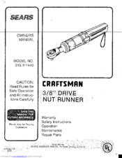 Sears 315.111440 Owner's Manual