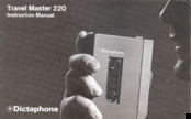 Dictaphone travel master 220 Instruction Manual