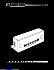 Black Box AC700A User Manual