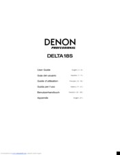 Denon DELTA18S User Manual