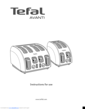 TEFAL TT562E Instructions For Use Manual