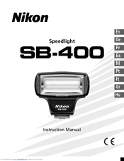 Nikon SB-400 Instruction Manual