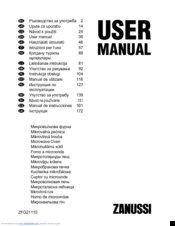 Zanussi ZFG21110 User Manual