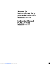 Svan SVI639 Instruction Manual