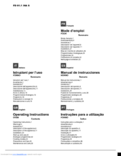 Hotpoint FD 61.1 /HA S Operating Instructions Manual