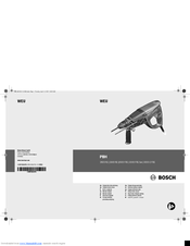 Bosch PBH 2900 RE Original Instructions Manual