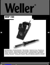 Weller WSP 150 Operating Instructions Manual