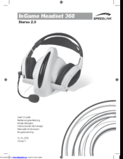 SpeedLink InGame Headset 360 User Manual