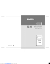 Sangean DT-180 Operating	 Instruction