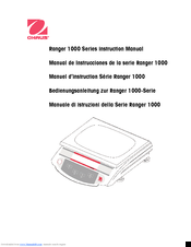OHAUS Catapult 1000 Instruction Manual