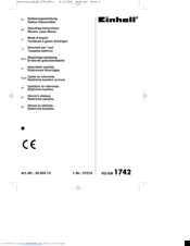 EINHELL RG-EM 1742 Operating Instructions Manual
