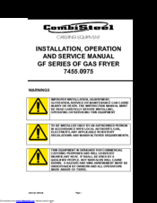 CombiSteel GF4 Installation, Operation And Service Manual