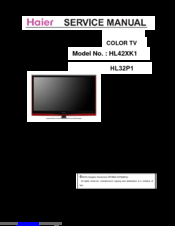 Haier HL32P1 Service Manual