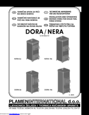 Plamen International Nera 8G Installation And Operating Instructions Manual