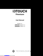 i3TOUCH Premium P7505 T10 User Manual