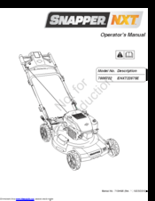 Snapper ENXT22875E Operator's Manual