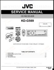 JVC KD-G569 Service Manual