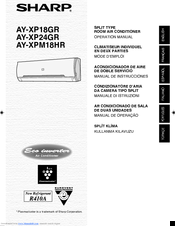 Sharp AY-XP18GR Operation Manual