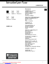 Hotpoint ariston CAWD 129 Manuals | ManualsLib