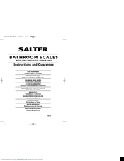 Salter 9034IB Instructions And Guarantee