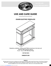 HAMPTON BAY MEF2823CBWLG Use And Care Manual