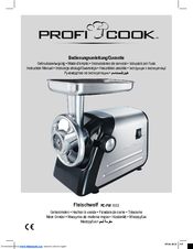 Profi Cook PC-FW 1003 Instruction Manual