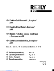 Reely Scorpion ARR Operating Instructions Manual